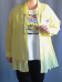 Рубашка "Дива" (ВК18-045) белый в желтый горох (Терра, Москва) — размеры 64-66, 68-70