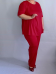 Брюки классика красные (Smart-Woman, Россия) — размеры 56-58, 80-82