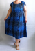 Платье (Пл012-018) синий (Smart-Woman, Россия) — размеры 56-58, 76-78