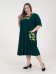 Платье "Сусанна" (ПГ-016) темно-зеленый (Россия) — размеры 70, 72