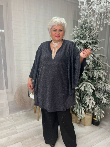 Туника "Алла" ( темно-синий) (Маричи, Москва) — размеры 62, 66, 70