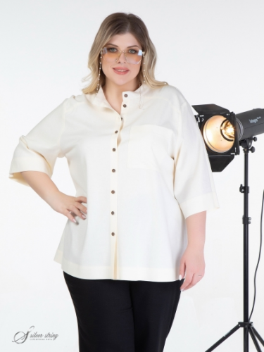 Блузка 33041725-01-12 (Серебряная нить, Москва) — размеры 60, 62